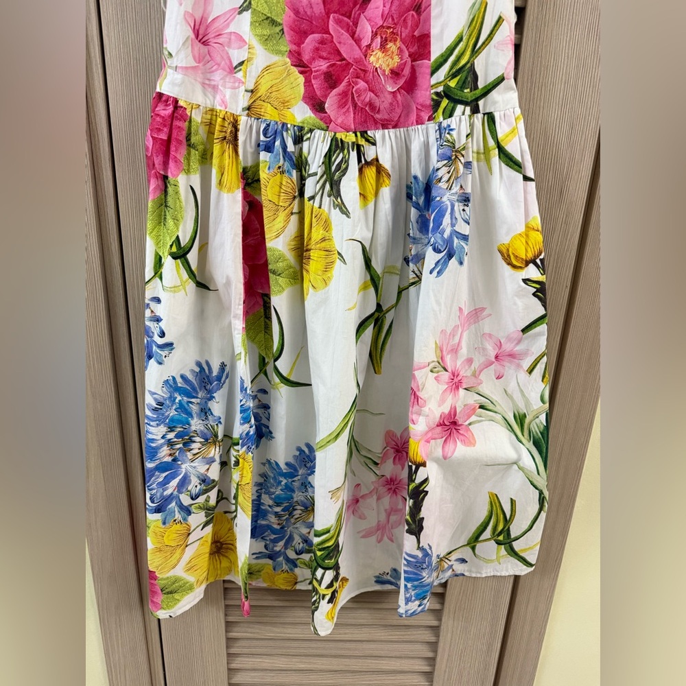 Karl Lagerfeld Yellow and Blue Floral Dress - Picture 5 of 13